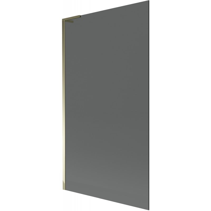 Mexen Next L Badewannenfaltwand 1-flügelig 100 x 150 cm, grafit, gold - 895-100-000-03-40-50