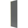 Mexen Next L Badewannenabtrennung 1-flügelig 60 x 150 cm, grafit, gebürstetes Gold - 895-060-000-03-40-55
