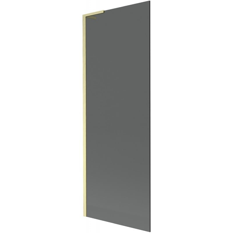 Mexen Next L Badewannenabtrennung 1-flügelig 70 x 150 cm, Graphit, gebürstetes Gold - 895-070-000-03-40-55