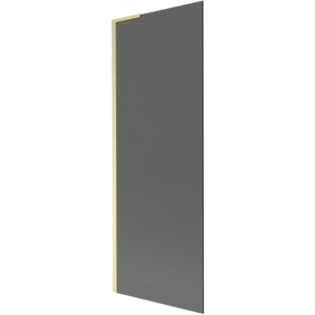 Mexen Next L Badewannenabtrennung 1-flügelig 70 x 150 cm, Graphit, gebürstetes Gold - 895-070-000-03-40-55