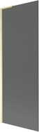 Mexen Next L Badewannenabtrennung 1-flügelig 70 x 150 cm, Graphit, gebürstetes Gold - 895-070-000-03-40-55