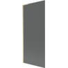 Mexen Next L Badewannenabtrennung 1-flügelig 80 x 150 cm, grafit, gebürstetes Gold - 895-080-000-03-40-55