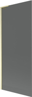 Mexen Next L Badewannenabtrennung 1-flügelig 80 x 150 cm, grafit, gebürstetes Gold - 895-080-000-03-40-55