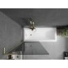 Mexen Next L Badewannenabtrennung 1-flügelig 80 x 150 cm, grafit, gebürstetes Gold - 895-080-000-03-40-55