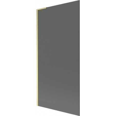 Mexen Next L Badewannenwand 1-flügelig 90 x 150 cm, grafit, gebürstet gold - 895-090-000-03-40-55