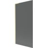 Mexen Next L Badewannenwand 1-flügelig 90 x 150 cm, grafit, gebürstet gold - 895-090-000-03-40-55