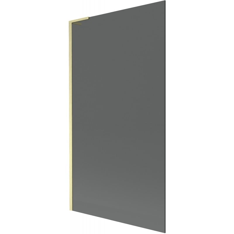 Mexen Next L Badewannenfaltwand 1-flügelig 100 x 150 cm, grafit, gold gebürstet - 895-100-000-03-40-55