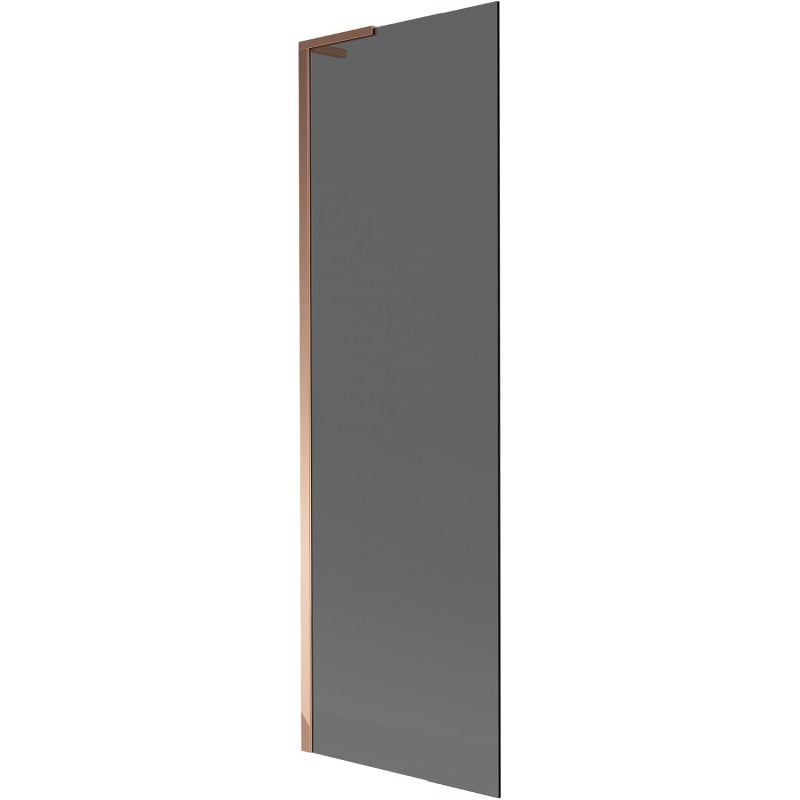 Mexen Next L Badewannenfaltwand 1-flügelig 60 x 150 cm, Graphit, Roségold - 895-060-000-03-40-60