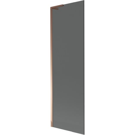 Mexen Next L Badewannenfaltwand 1-flügelig 60 x 150 cm, Graphit, Roségold - 895-060-000-03-40-60