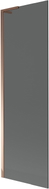 Mexen Next L Badewannenfaltwand 1-flügelig 60 x 150 cm, Graphit, Roségold - 895-060-000-03-40-60