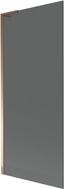 Mexen Next L Badewannenaufsatz 1-flügelig 80 x 150 cm, Graphit, Roségold - 895-080-000-03-40-60