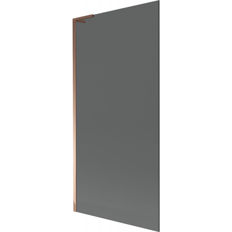 Mexen Next L Badewannenfaltwand 1-flügelig 90 x 150 cm, Graphit, Roségold - 895-090-000-03-40-60