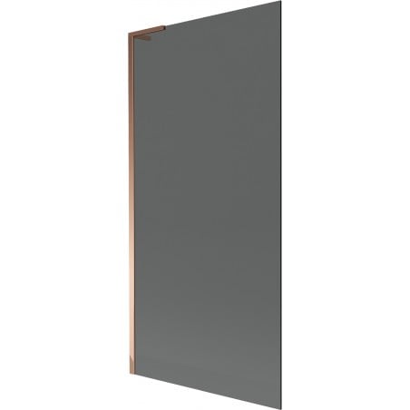Mexen Next L Badewannenfaltwand 1-flügelig 90 x 150 cm, Graphit, Roségold - 895-090-000-03-40-60