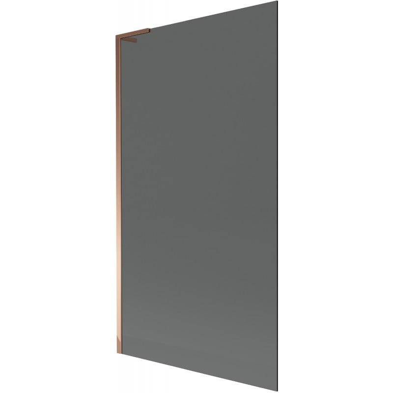 Mexen Next L Badewannenfaltwand 1-flügelig 100 x 150 cm, Graphit, Roségold - 895-100-000-03-40-60