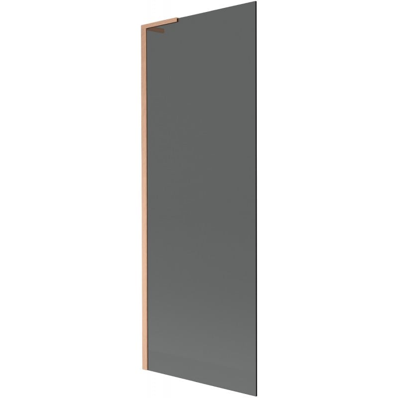 Mexen Next L Badewannenwand 1-flügelig 70 x 150 cm, Graphit, gebürstetes Kupfer - 895-070-000-03-40-65