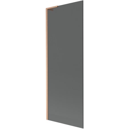 Mexen Next L Badewannenwand 1-flügelig 70 x 150 cm, Graphit, gebürstetes Kupfer - 895-070-000-03-40-65