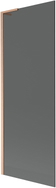 Mexen Next L Badewannenwand 1-flügelig 70 x 150 cm, Graphit, gebürstetes Kupfer - 895-070-000-03-40-65