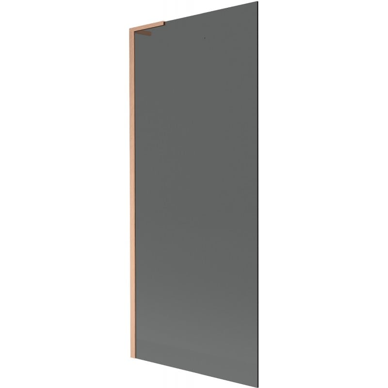 Mexen Next L Badewannenfaltwand 1-flügelig 80 x 150 cm, graphit, gebürstetes Kupfer - 895-080-000-03-40-65