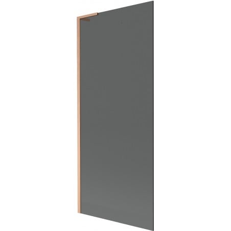 Mexen Next L Badewannenfaltwand 1-flügelig 80 x 150 cm, graphit, gebürstetes Kupfer - 895-080-000-03-40-65
