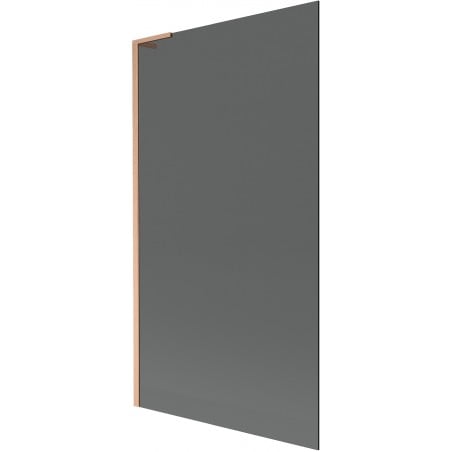 Mexen Next L Duschwand für die Badewanne 1-flügelig 100 x 150 cm, Graphit, gebürstetes Kupfer - 895-100-000-03-40-65