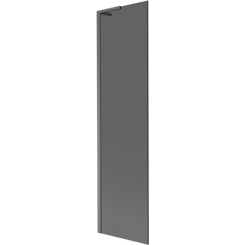 Mexen Next L Badewannenfaltwand 1-teilig 50 x 150 cm, Graphit, Gun Gray gebürstet - 895-050-000-03-40-66