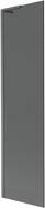Mexen Next L Badewannenfaltwand 1-teilig 50 x 150 cm, Graphit, Gun Gray gebürstet - 895-050-000-03-40-66