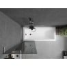 Mexen Next L Badewannen-Faltwand 1-teilig 60 x 150 cm, Graphit, geschliffen Gun Gray - 895-060-000-03-40-66