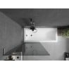 Mexen Next L Badewannenfaltwand 1-teilig 80 x 150 cm, grafit, gebürstet Gun Gray - 895-080-000-03-40-66
