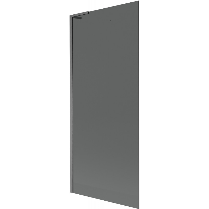 Mexen Next L Badewannenfaltwand 1-teilig 80 x 150 cm, grafit, gebürstet Gun Gray - 895-080-000-03-40-66