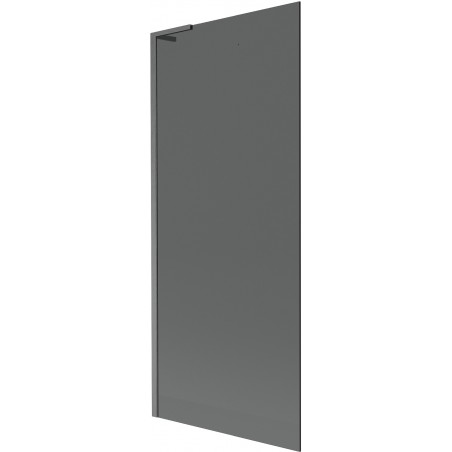 Mexen Next L 1-flügelige Badewannenabtrennung 80 x 150 cm, grafit, gebürstetes Gun Gray - 895-080-000-03-40-66