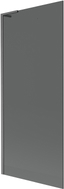 Mexen Next L 1-flügelige Badewannenabtrennung 80 x 150 cm, grafit, gebürstetes Gun Gray - 895-080-000-03-40-66