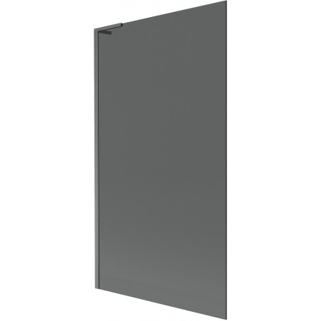 Mexen Next L Badewannenabtrennung 1-flügelig 100 x 150 cm, grafit, gebürstetes Gun Gray - 895-100-000-03-40-66