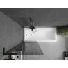 Mexen Next L Badewannenwand 1-flügelig 70 x 150 cm, grafit, schwarz - 895-070-000-03-40-70