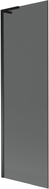 Mexen Next L Badewannenfaltwand 1-flügelig 60 x 150 cm, Graphit, Schwarz - 895-060-000-03-40-70