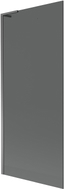 Mexen Next L Badewannenfaltwand 1-flügelig 80 x 150 cm, Graphit, Gun Metal - 895-080-000-03-40-95