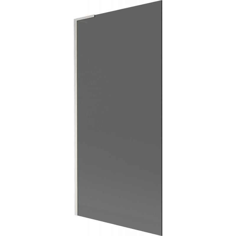 Mexen Next L Badewannenabtrennung, 1-flügelig, 90 x 150 cm, graphit, gebürsteter Nickel - 895-090-000-03-40-97