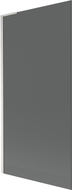 Mexen Next L Badewannenabtrennung, 1-flügelig, 90 x 150 cm, graphit, gebürsteter Nickel - 895-090-000-03-40-97