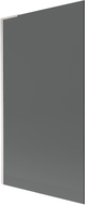 Mexen Next L Badewannenwand 1-flügelig 100 x 150 cm, grafit, gebürsteter Nickel - 895-100-000-03-40-97