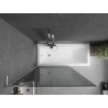 Mexen Next L Badewannenwand 1-flügelig 100 x 150 cm, grafit, gebürsteter Nickel - 895-100-000-03-40-97