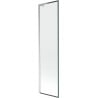 Mexen Next L Badewannenwand 1-flügelig 50 x 150 cm, schwarzer Rahmen, Chrom - 895-050-000-03-70-01