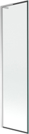 Mexen Next L Badewannenwand 1-flügelig 50 x 150 cm, schwarzer Rahmen, Chrom - 895-050-000-03-70-01