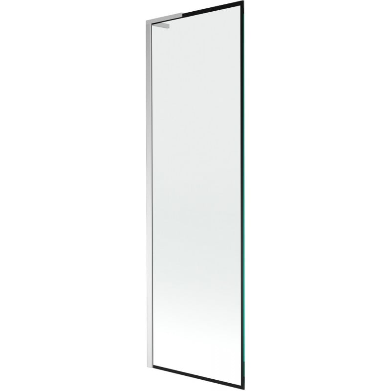 Mexen Next L Badewannenfaltwand 1-flügelig 60 x 150 cm, schwarzer Rahmen, Chrom - 895-060-000-03-70-01