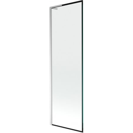 Mexen Next L Badewannenfaltwand 1-flügelig 60 x 150 cm, schwarzer Rahmen, Chrom - 895-060-000-03-70-01