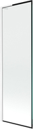 Mexen Next L Wannenspritzschutz 1-flügelig 60 x 150 cm, schwarzer Rahmen, weiß - 895-060-000-03-70-20