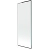 Mexen Next L Badewannenabtrennung 1-flügelig 70 x 150 cm, schwarzer Rahmen, weiß - 895-070-000-03-70-20