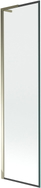 Mexen Next L Badewannenabtrennung 1-flügelig 50 x 150 cm, schwarzer Rahmen, gold - 895-050-000-03-70-50