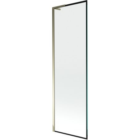 Mexen Next L Badewannenwand 1-flügelig 60 x 150 cm, schwarzer Rahmen, Gold - 895-060-000-03-70-50