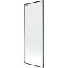 Mexen Next L Badewannenfaltwand 1-flügelig 70 x 150 cm, schwarzer Rahmen, Gold - 895-070-000-03-70-50