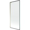 Mexen Next L Badewannenfaltwand 1-flügelig 80 x 150 cm, schwarzer Rahmen, gold - 895-080-000-03-70-50