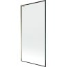 Mexen Next L Badewannenabtrennung 1-flügelig 90 x 150 cm, schwarzer Rahmen, gold - 895-090-000-03-70-50